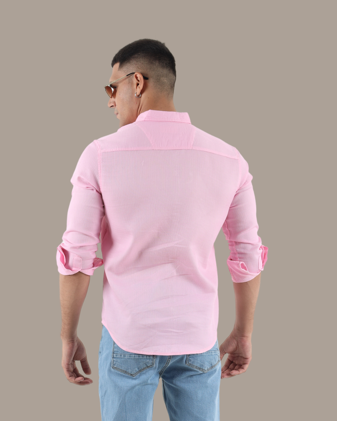 Light Pink Button-Down Shirt | M005