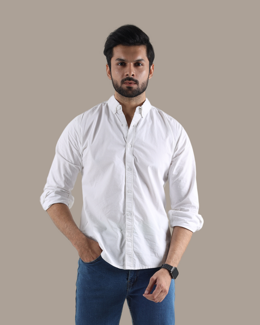 Classic White Oxford Shirt | M015