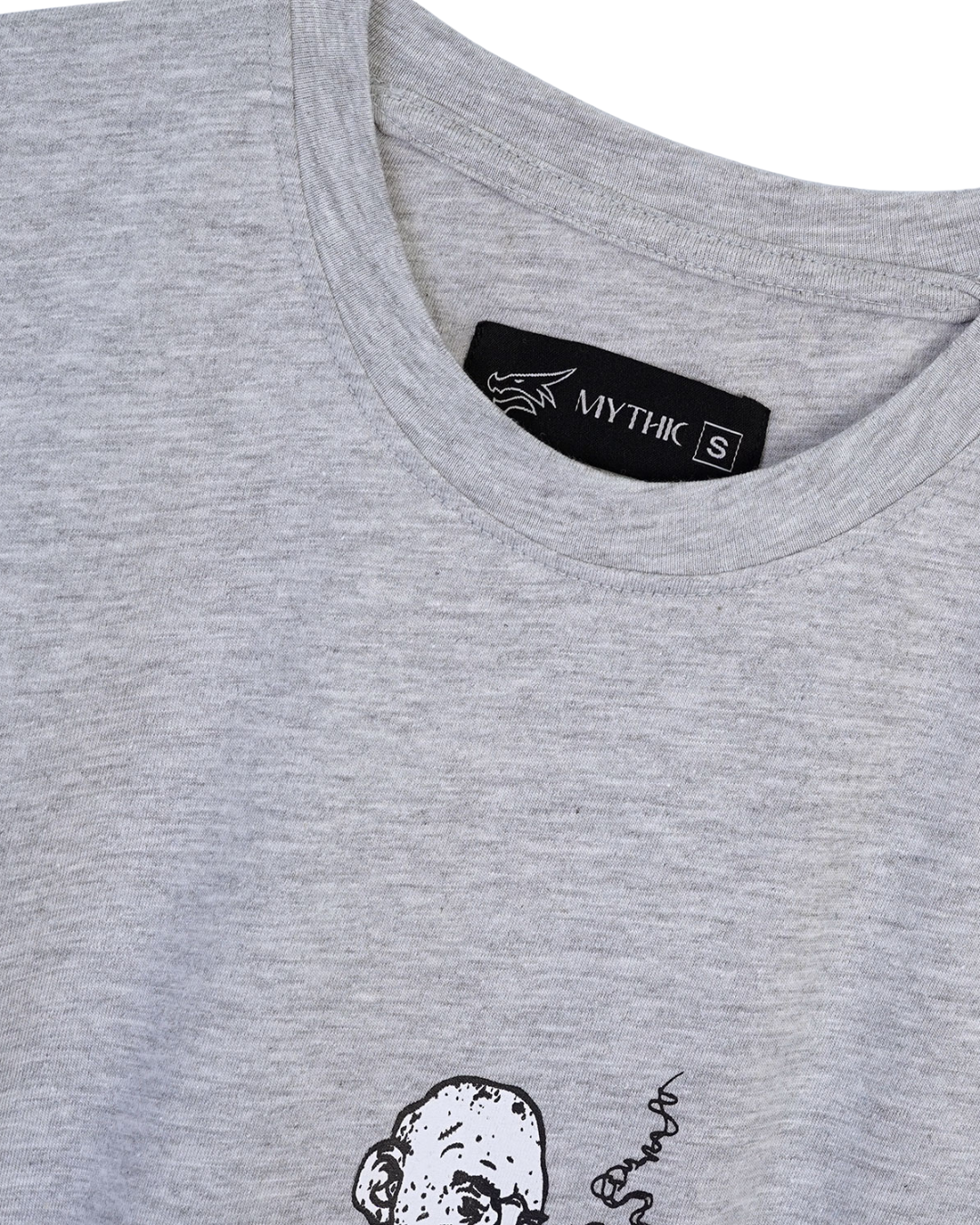 Mythic Mickey Mouse Printed Relaxed Fit Drop Shoulder T-Shirt
