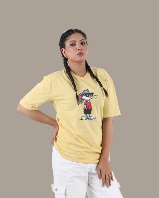 Yellow Graphic T-Shirt | D007