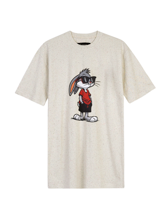 Mythic Bugs Bunny Printed Nepp Yaun Relaxed Fit Drop Shoulder T-Shirt